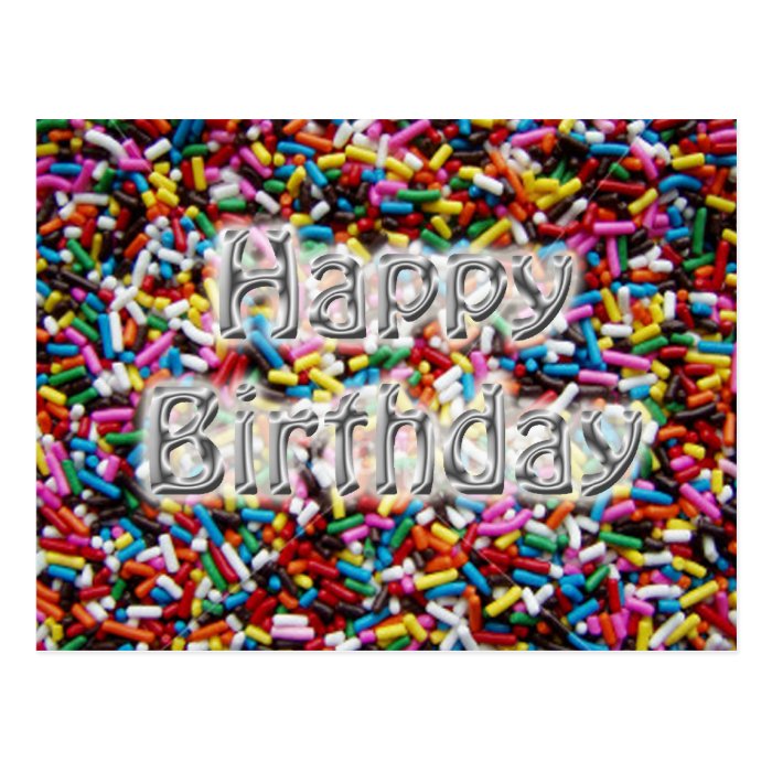 Birthday Sprinkles Post Cards