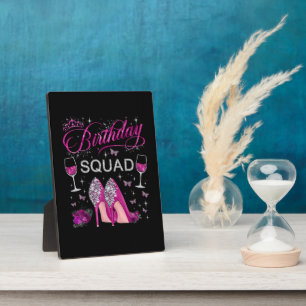 Birthday Squad Butterflies Plaque