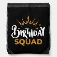 Birthday Squad Party Matching Family Group Funny B