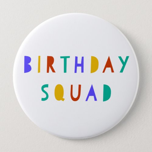 Birthday Squad Pin Badge Kids Party Favor Swag Bag