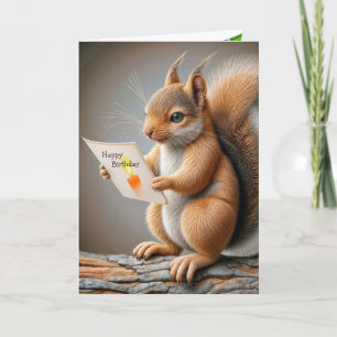 Birthday Squirrel Card