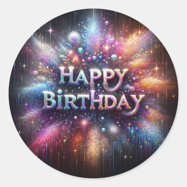 Birthday sticker (Front)