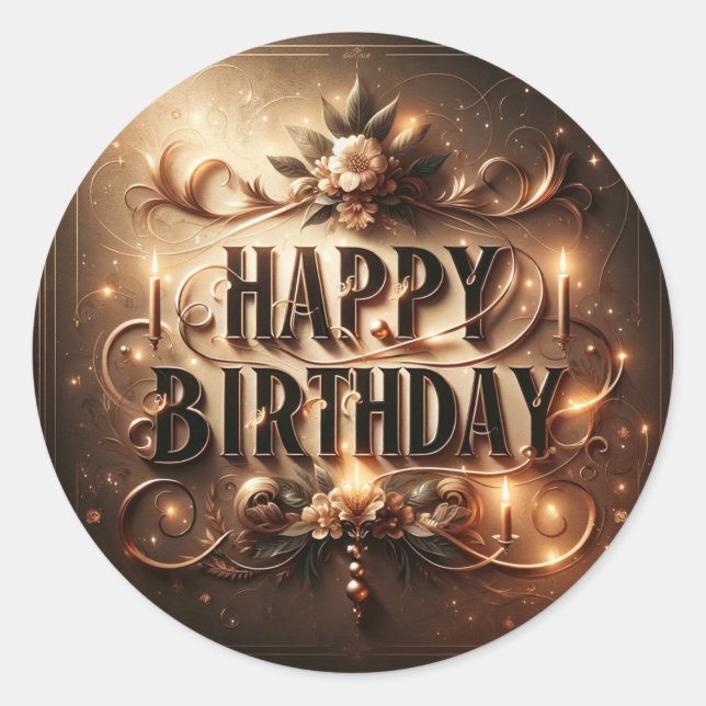 Birthday sticker (Front)