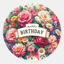 Birthday stickers