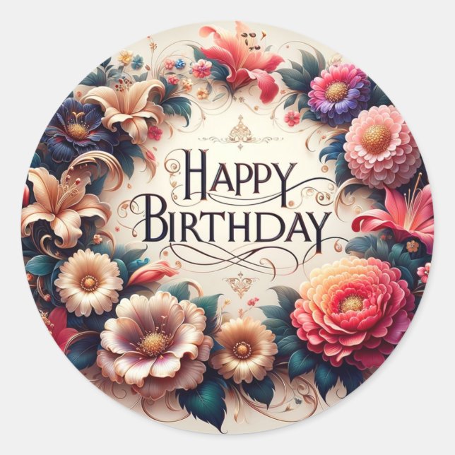 Birthday stickers (Front)