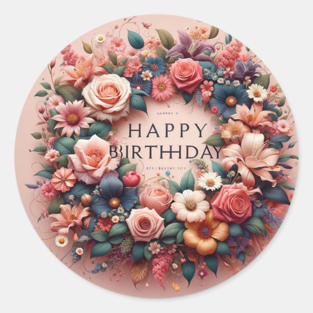 Birthday stickers  (Front)