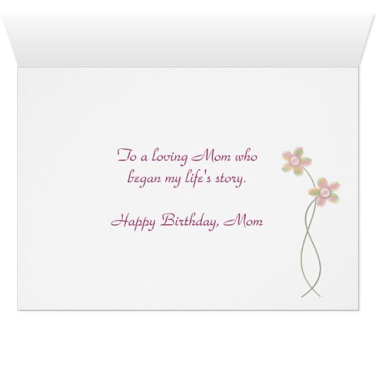 Birthday Story for Mom (Inside Horizontal (Bottom))