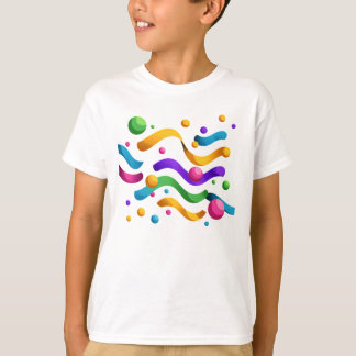 Birthday Streamers – Colorful Party Kids T-Shirt o
