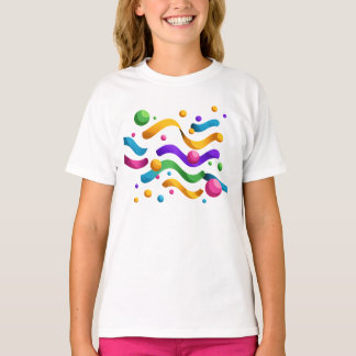 Birthday Streamers – Colorful Party T-Shirt
