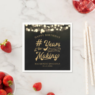 Birthday String Light YEARS IN THE MAKING Napkins