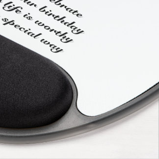 Birthday succcess tribute gel mouse pad
