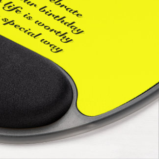 Birthday succcess tribute gel mouse pad
