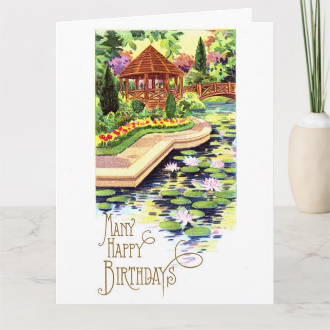 Birthday Summer Garden Card (Front)