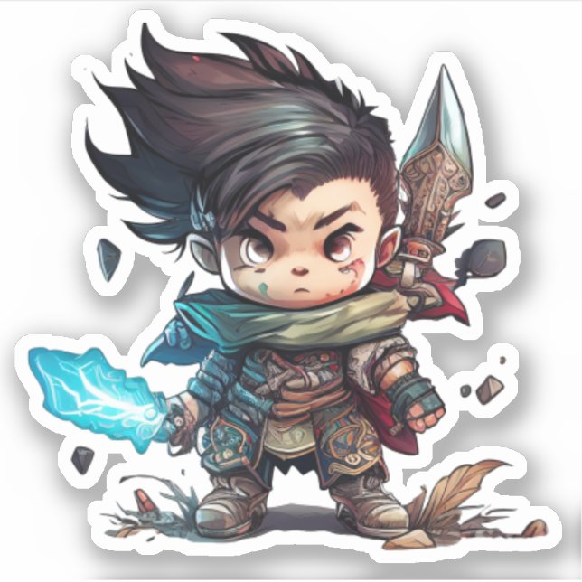  Birthday superhero kid design Sticker (Front)