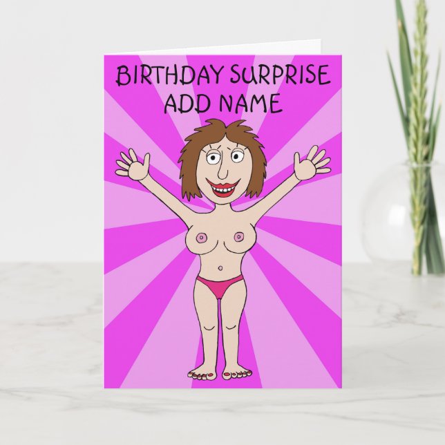 Birthday Surprise For Him Card (Front)