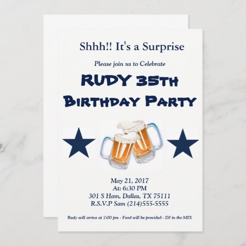 Birthday Surprise Invitation