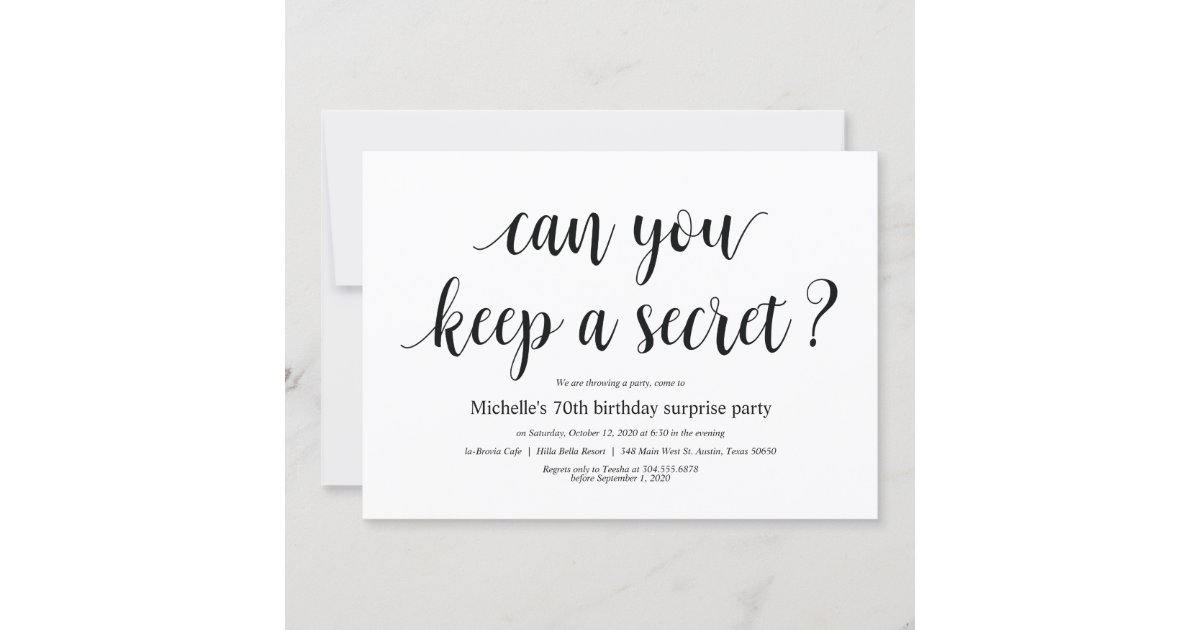 Birthday surprise party invitation cards | Zazzle
