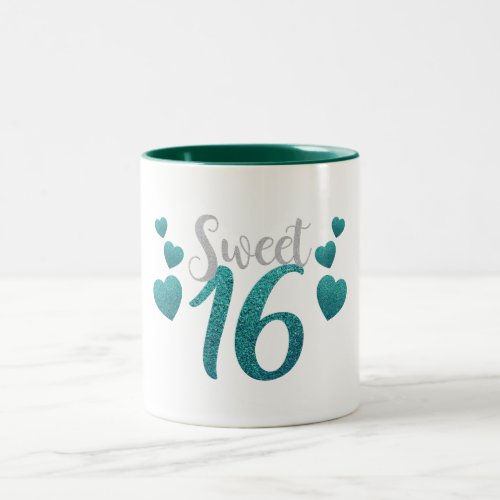 Birthday Sweet 16 Text Type Coffee Mug