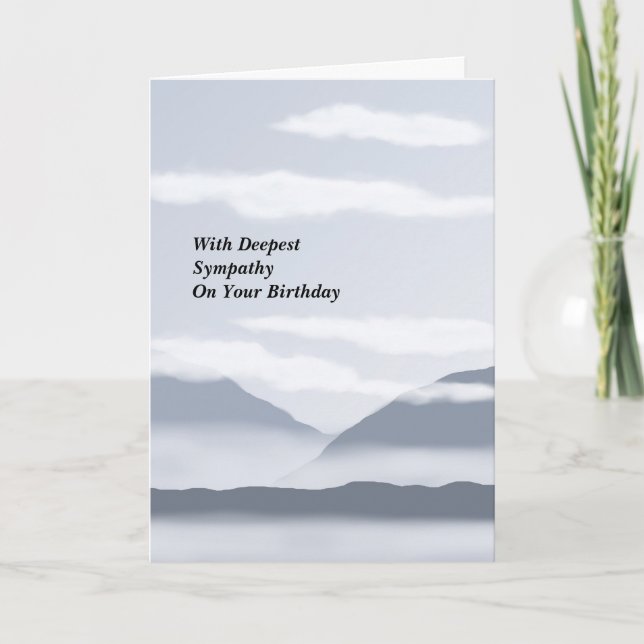 Birthday Sympathy Card (Front)