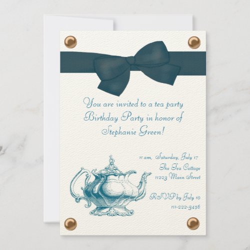 Birthday Tea Party Invitation