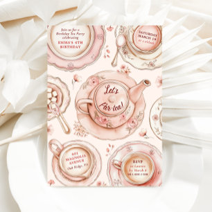 Birthday Tea Party Invitation