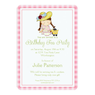 Little Girls Tea Party Invitations 5