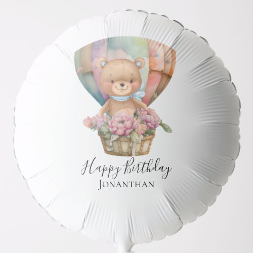 Birthday Teddy Bear Balloon  