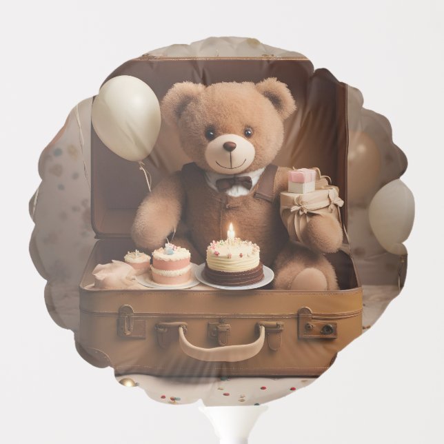 Birthday teddy bear balloon (Front)
