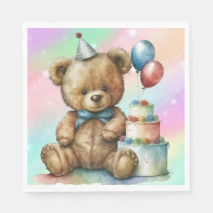 Birthday Teddy Bear Napkins