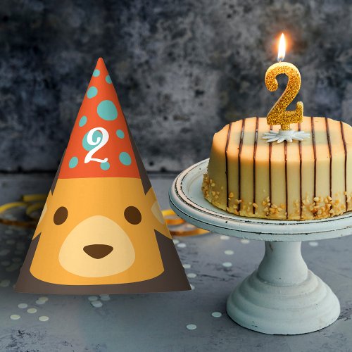 Birthday Teddy Bear Wearing a Party Hat