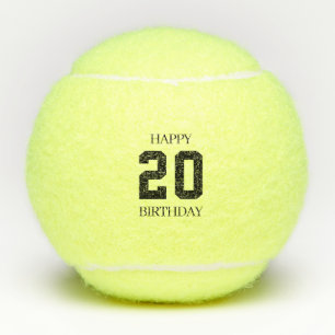 Birthday Tennis Ball with Age