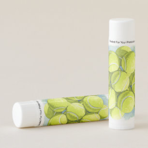 Birthday Tennis Balls Girl Celebration Lip Balm