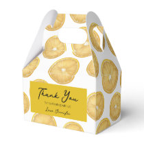Birthday Thank You Favor Boxes (Lemon)