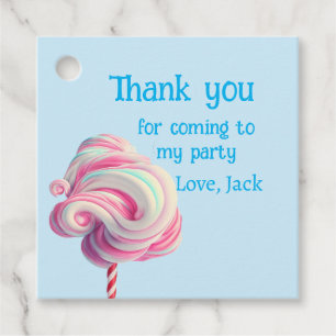 Birthday thank you favor gift  favor tag