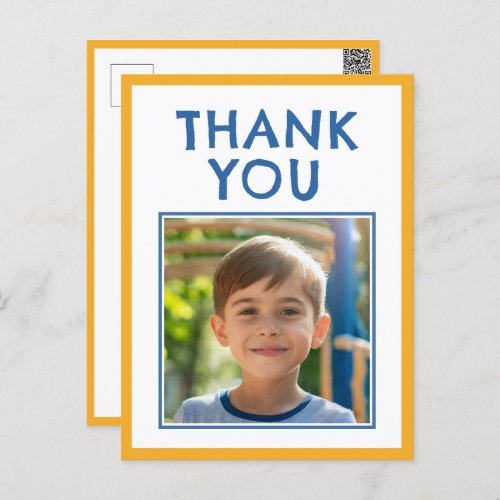 Birthday Thank you Kids Photo  Postcard