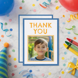 Birthday Thank you Kids Photo  Postcard