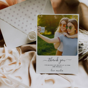 Birthday Thank You Photo Card Wedding Thank You