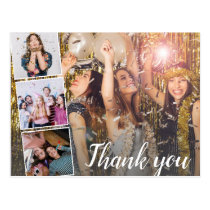 Birthday Thank You Photo Collage Any Year Postcard Birthday Thank You Photo Collage Any Year Postcard