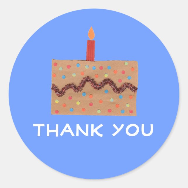 Birthday thank you sticker (Front)