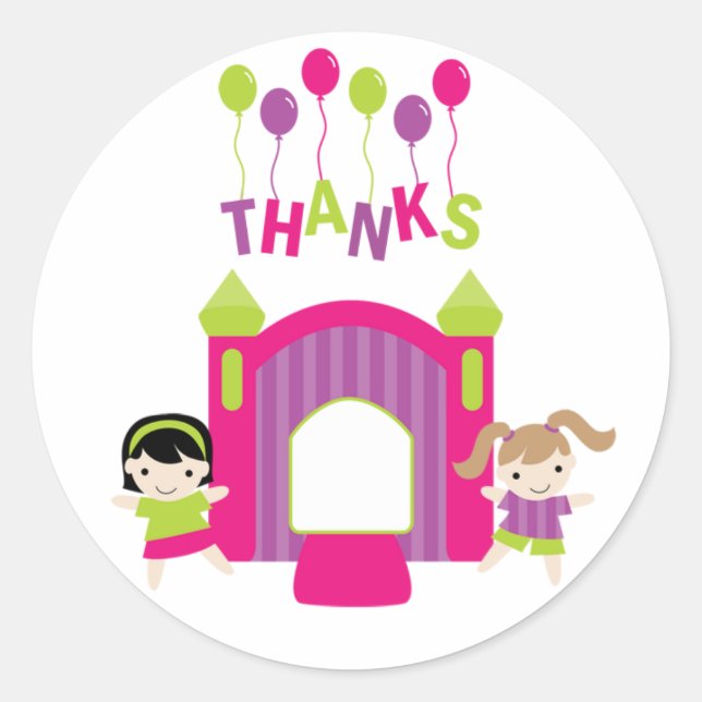 Birthday Thank You Stickers (Front)