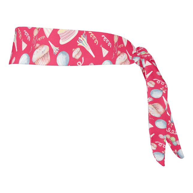 Birthday  tie headband (Rotate 90)