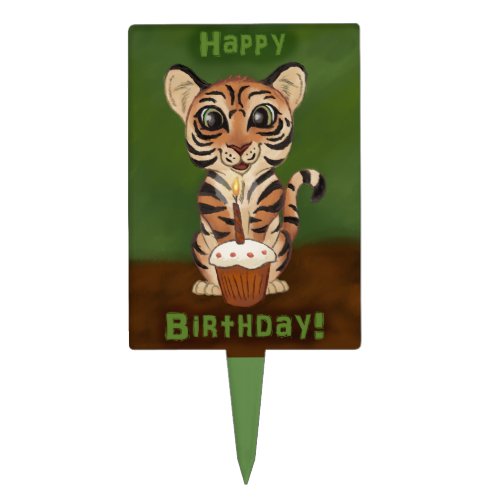 Birthday Tiger Cake Topper