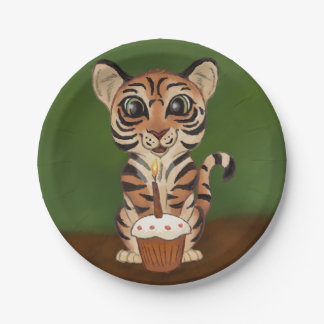 Birthday Tiger Paper Plates