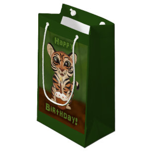 Birthday Tiger Small Gift Bag