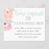 Birthday Time Capsule Card (Front)