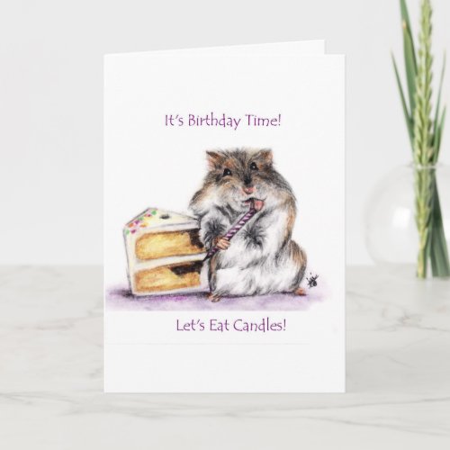 Birthday Time Hamster Cards