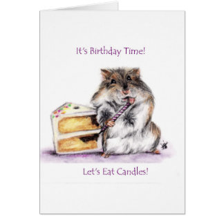 Hamster Birthday Cards | Zazzle