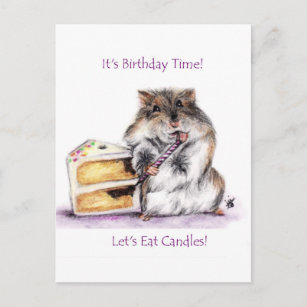 Birthday Time (Hamster) Postcards