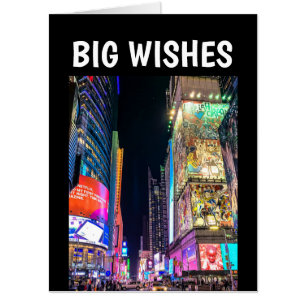 BIRTHDAY TIMES SQUARE NEW YORK CITY GREETING CARD