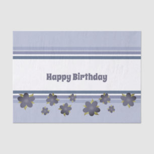 Birthday Tissue Paper In Blues